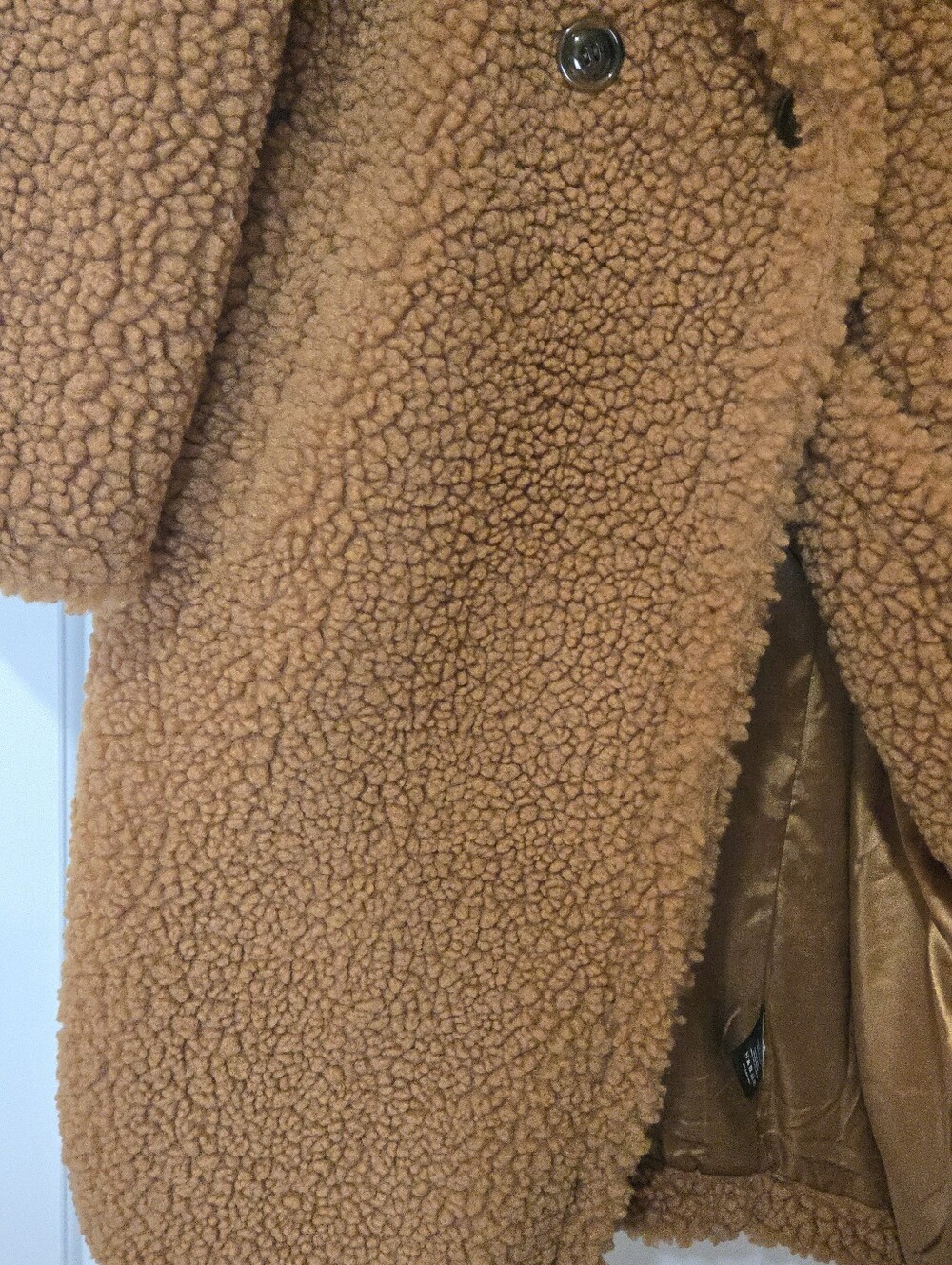 UGG Brown Gertrude Long Teddy Coat, SIZE M - Picture 13 of 16